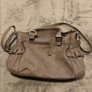 Taupe shoulder bag